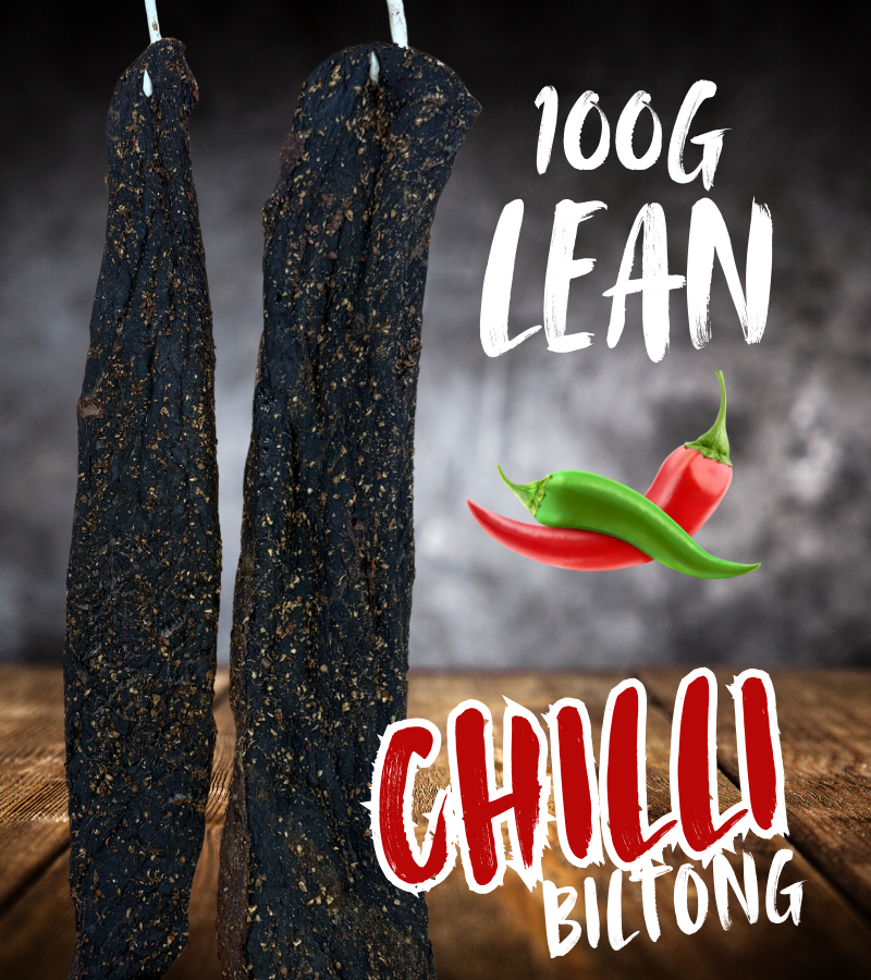 Lean Chilli Biltong 100g (Sliced)