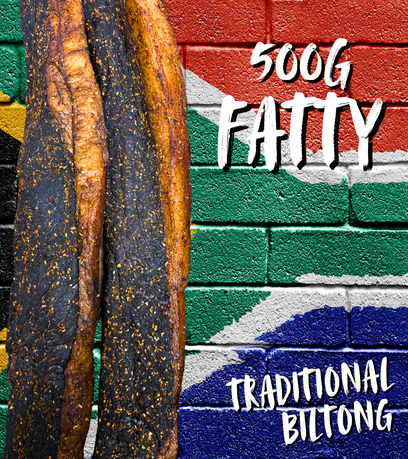 Fatty Traditional Biltong 500g (Sliced)