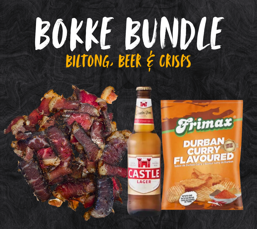 Bokke Bundle | Biltong, Beer & Crisps