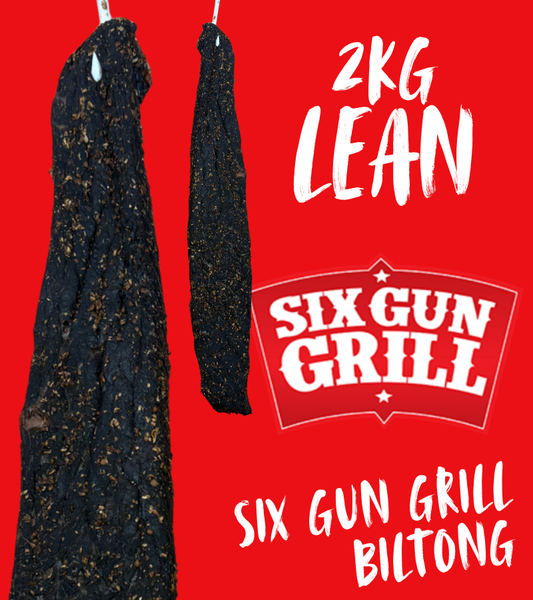 Lean Six Gun Grill Biltong 2KG (Sliced)