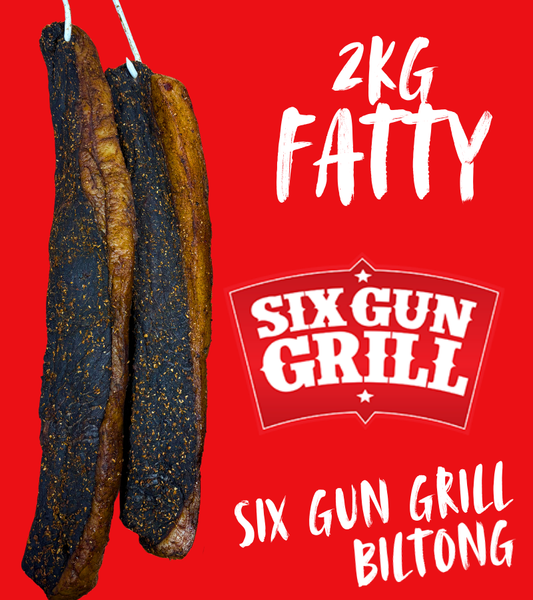 Fatty Six Gun Grill Biltong 2KG (Sliced)