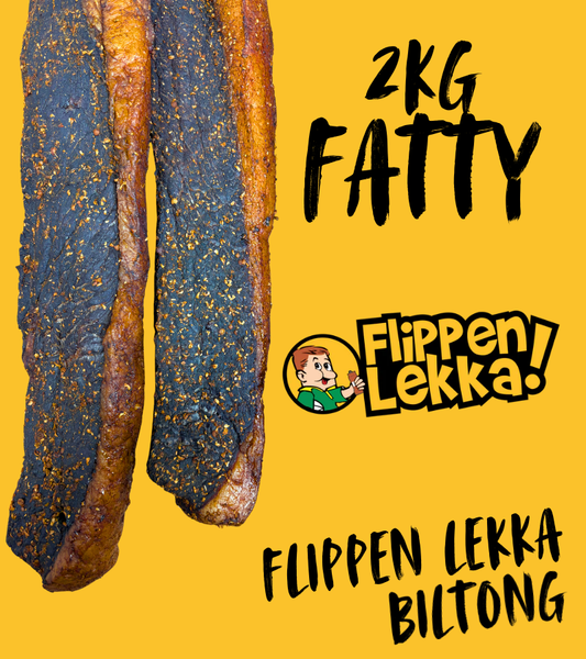 Fatty Flippen Lekka Biltong 2KG (Sliced)