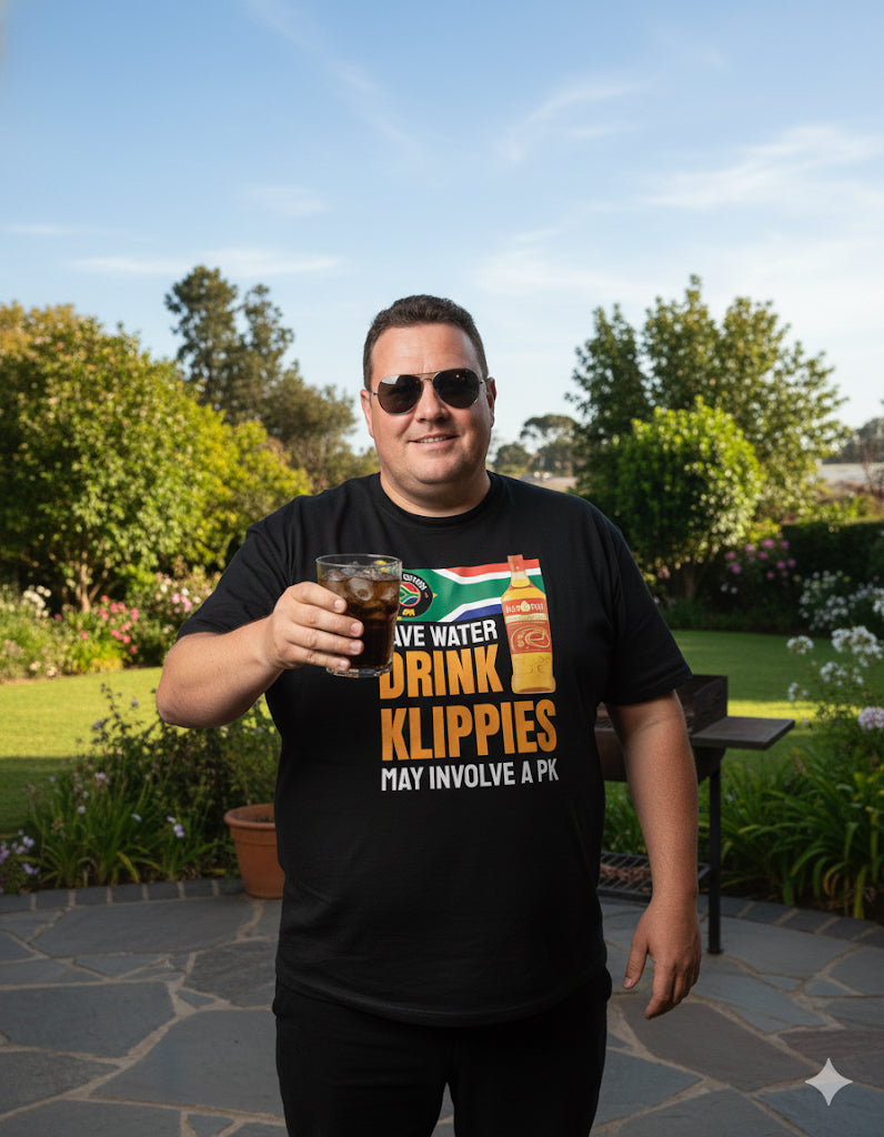 T Shirt | Save Water Drink Klippies