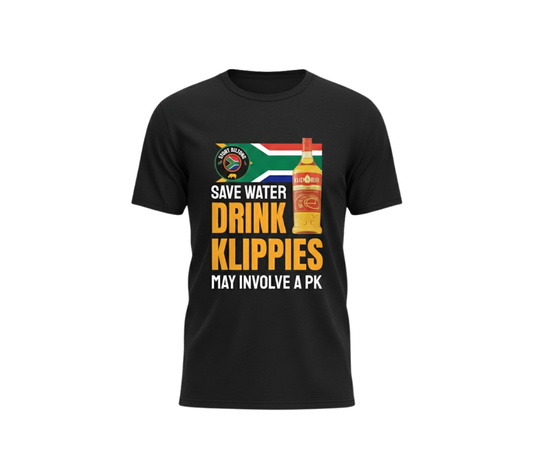 T Shirt | Save Water Drink Klippies