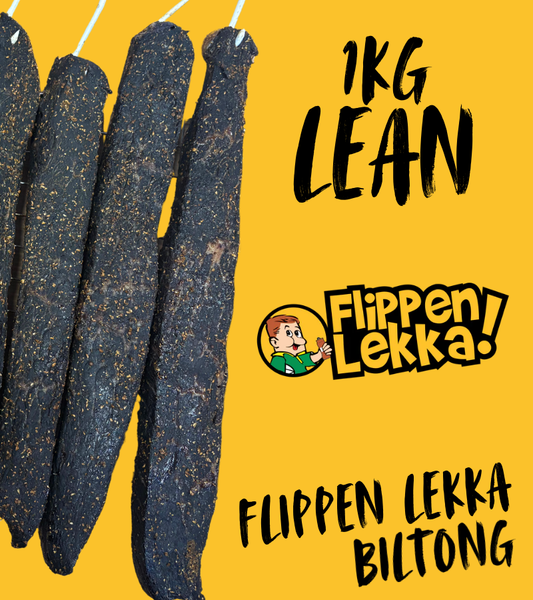 Lean Flippen Lekka Biltong 1KG (Sliced)
