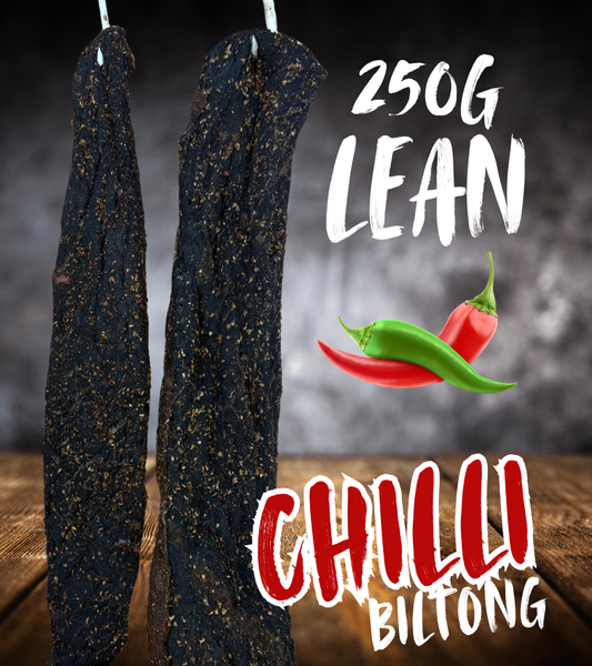 Lean Chilli Biltong 250g (Sliced)