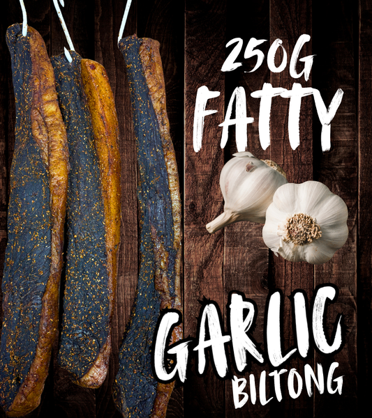 Fatty Garlic Biltong 250g (Sliced)