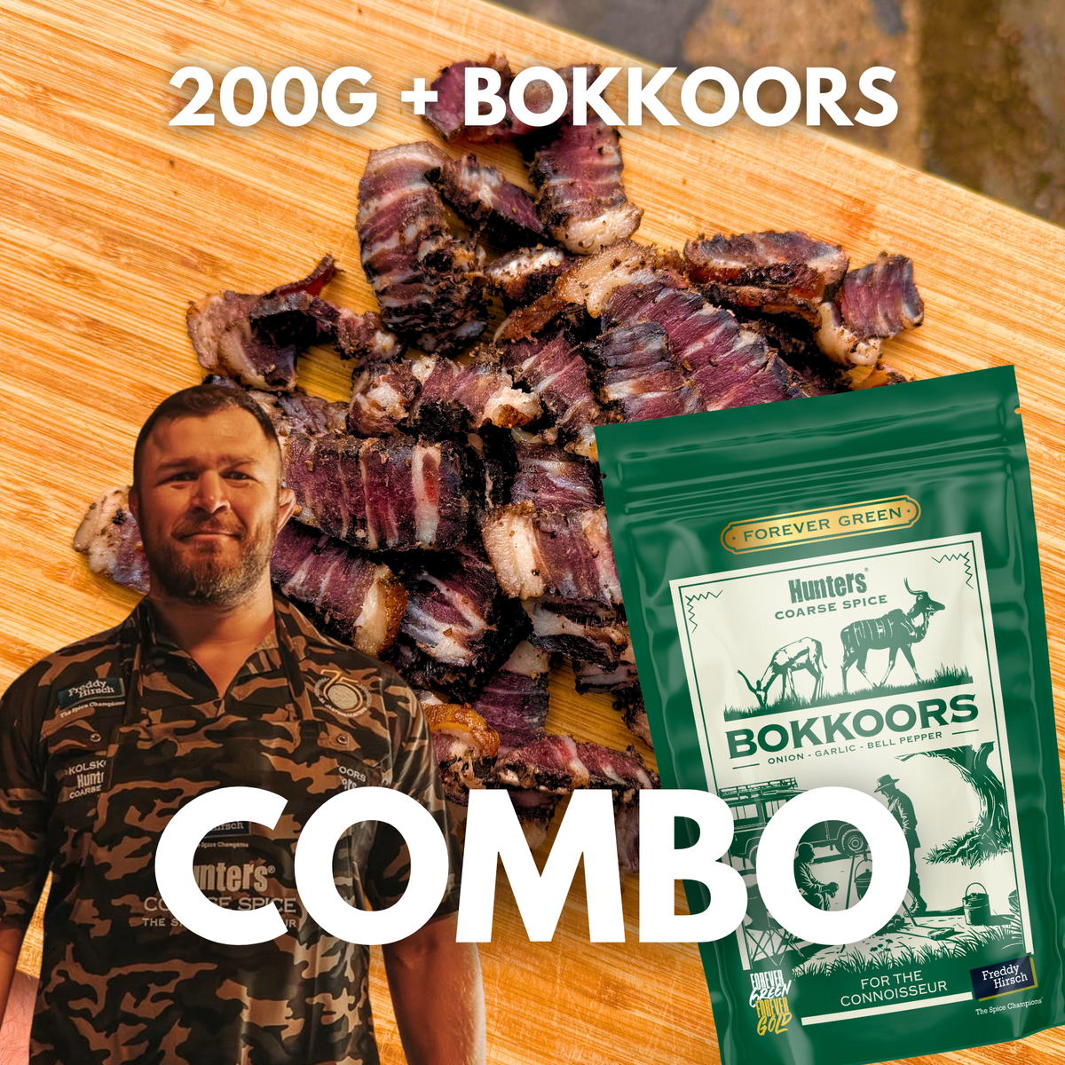 Duane’s Hunting Biltong & Bokkoors Combo