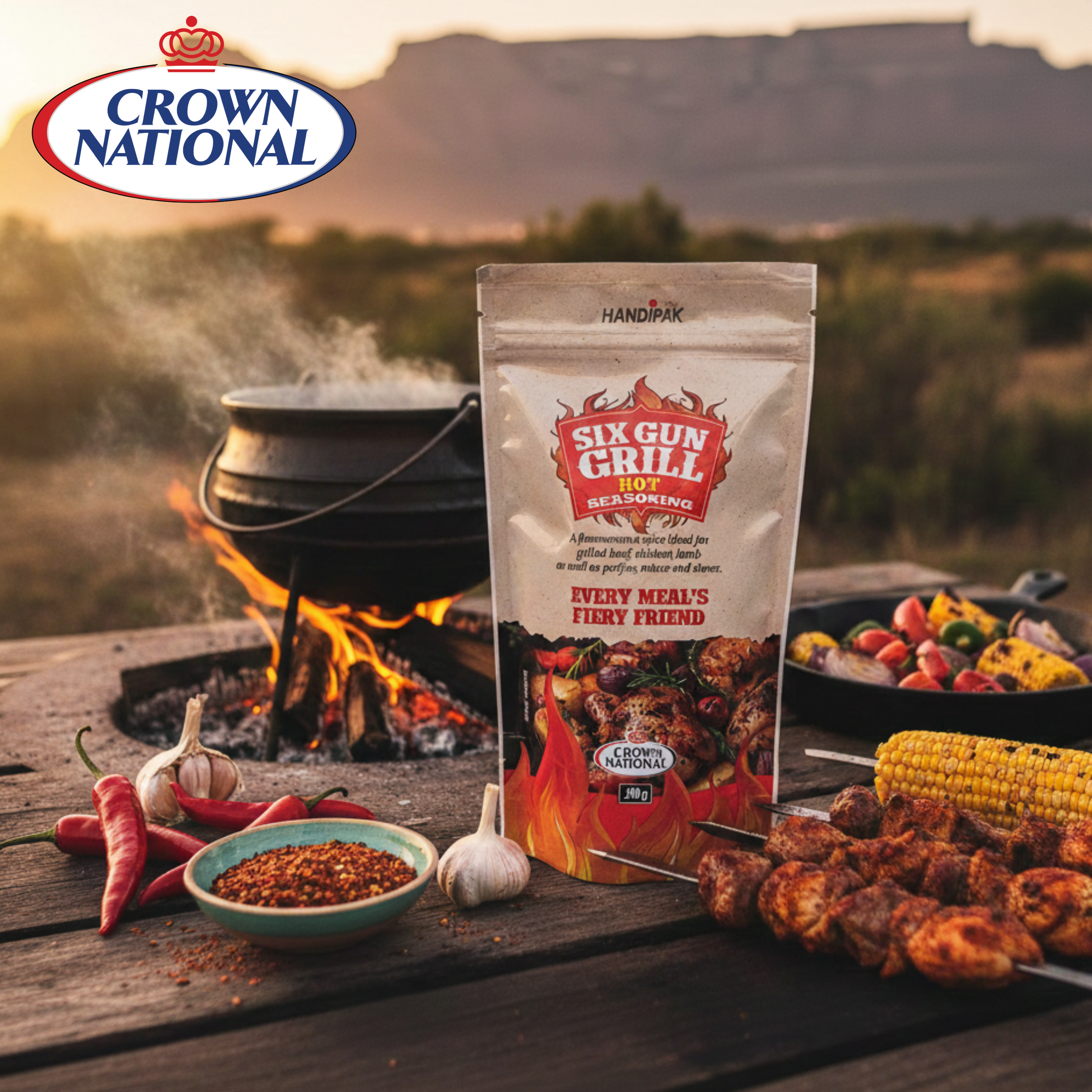 Six Gun Grill Hot Spice - Crown National 200g