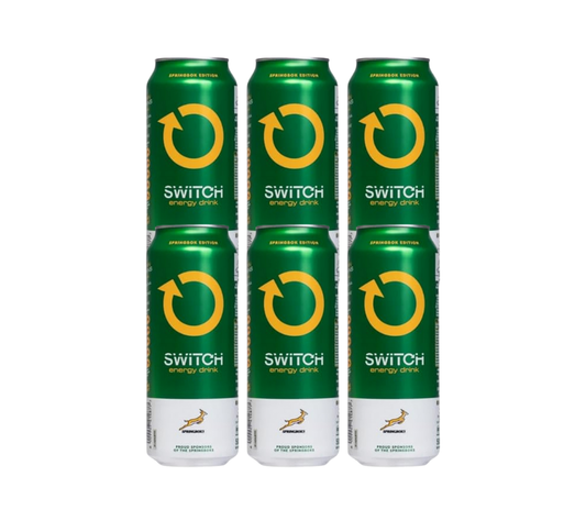 Switch Energy Drink Springbok Edition | 6 Pack 500ml Cans