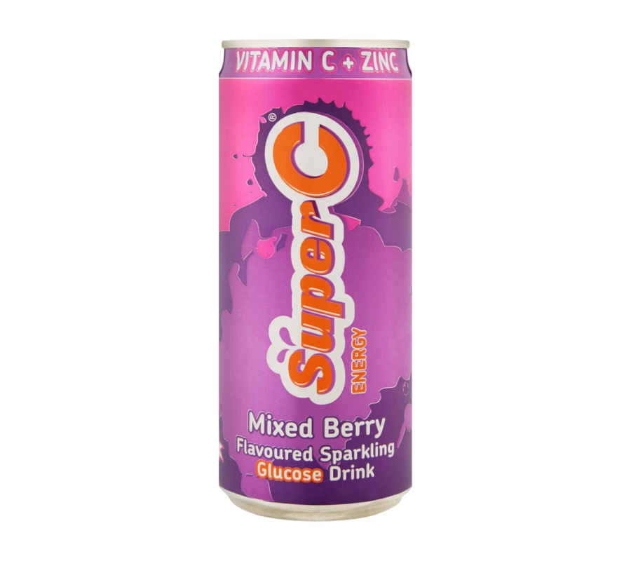 Super C Energy Drink Mixed Berry Can 500ml