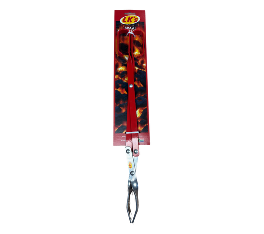 LK's Short Aluminium Braai Tongs