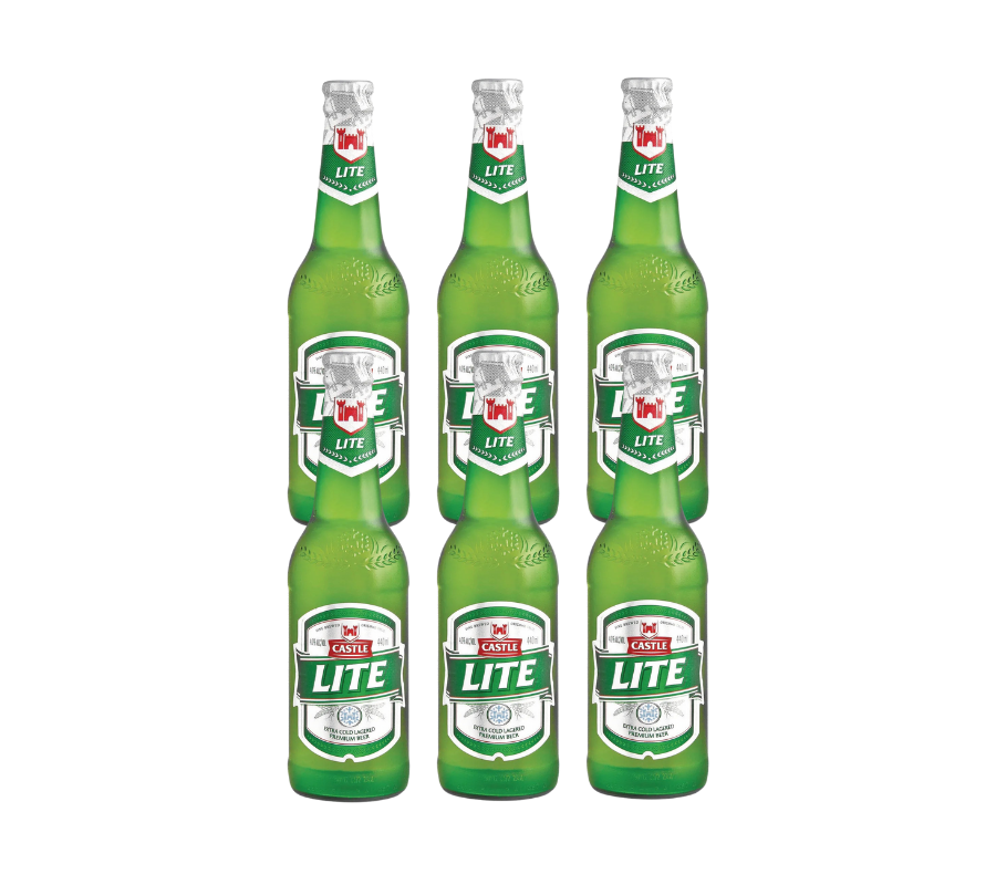 Castle Lite 6 Pack 330ml Bottles