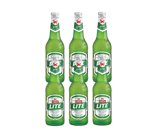 Castle Lite 6 Pack 330ml Bottles